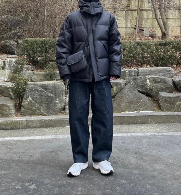 ◆UNKNOWN PLANET◆ Bubble Wash Wide Denim Pants Blue MUSINSA | UNKNOWN PLANET wide bootcut denim pants blue