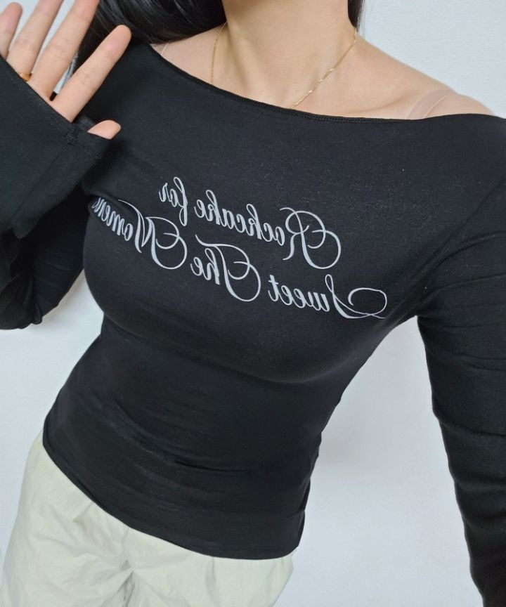 MUSINSA | ROCKCAKE Cursive Mesh Top - Black