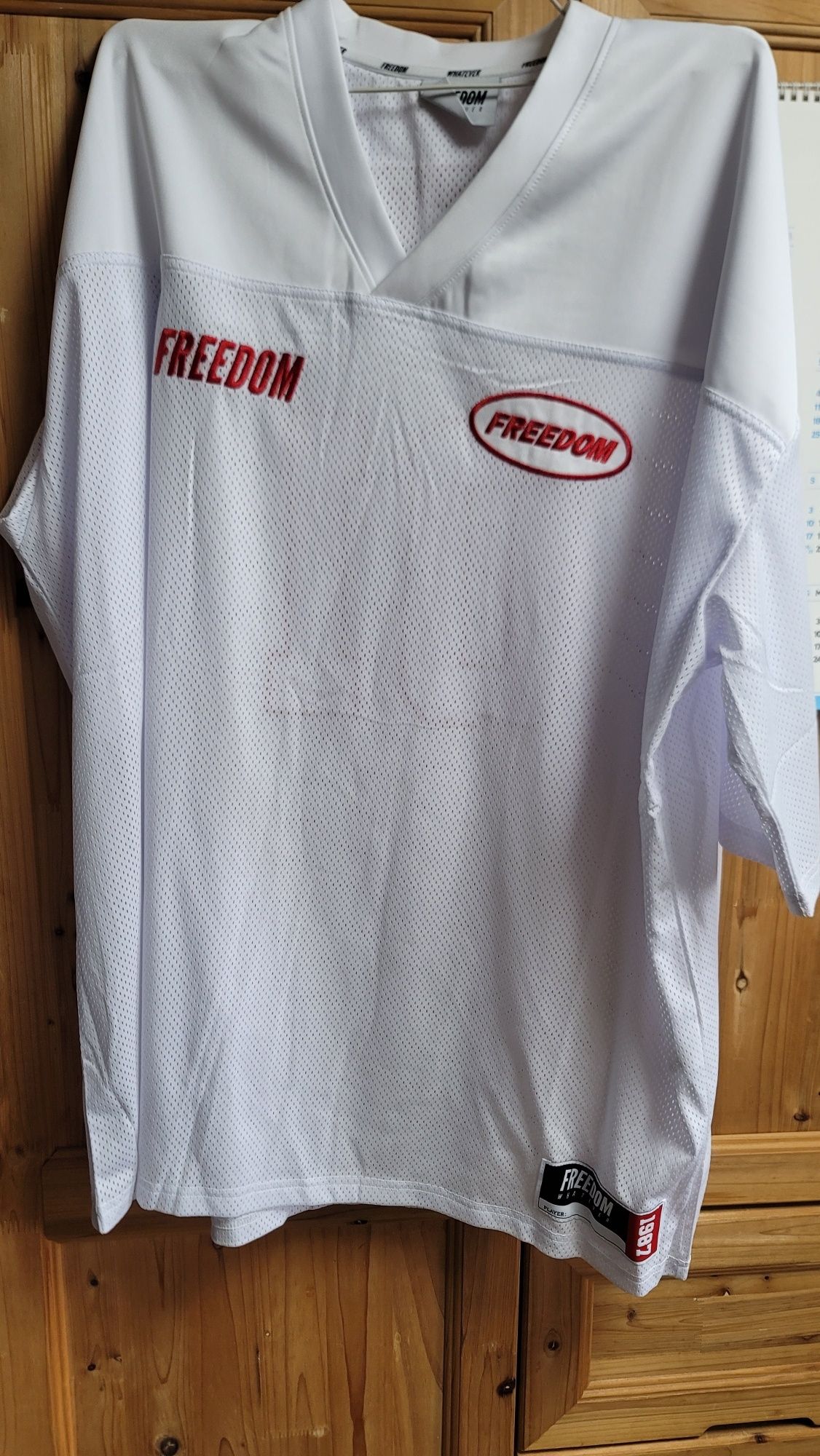 MUSINSA | FREEDOM Mesh Rugby Jersey (White)