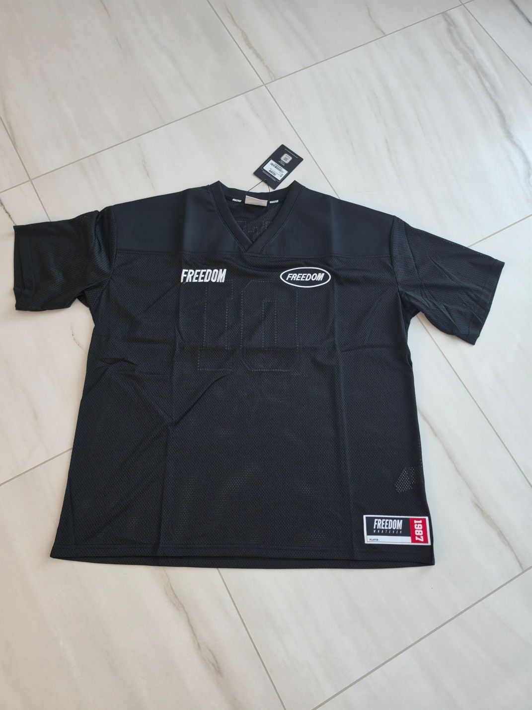 MUSINSA | FREEDOM Mesh Rugby Jersey_2color