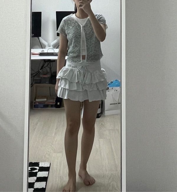 MUSINSA | FANCY CLUB [NF] Puff Sweat Can Kang Mini Skirt