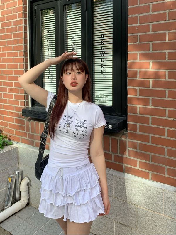 MUSINSA | FANCY CLUB [NF] Puff Sweat Can Kang Mini Skirt