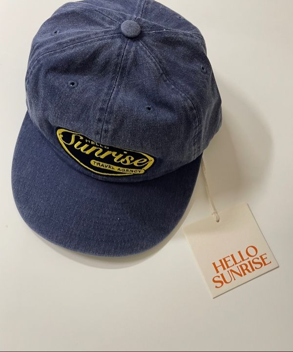 MUSINSA | HELLO SUNRISE HS OVAL Logo 6Panel Cap_Navy