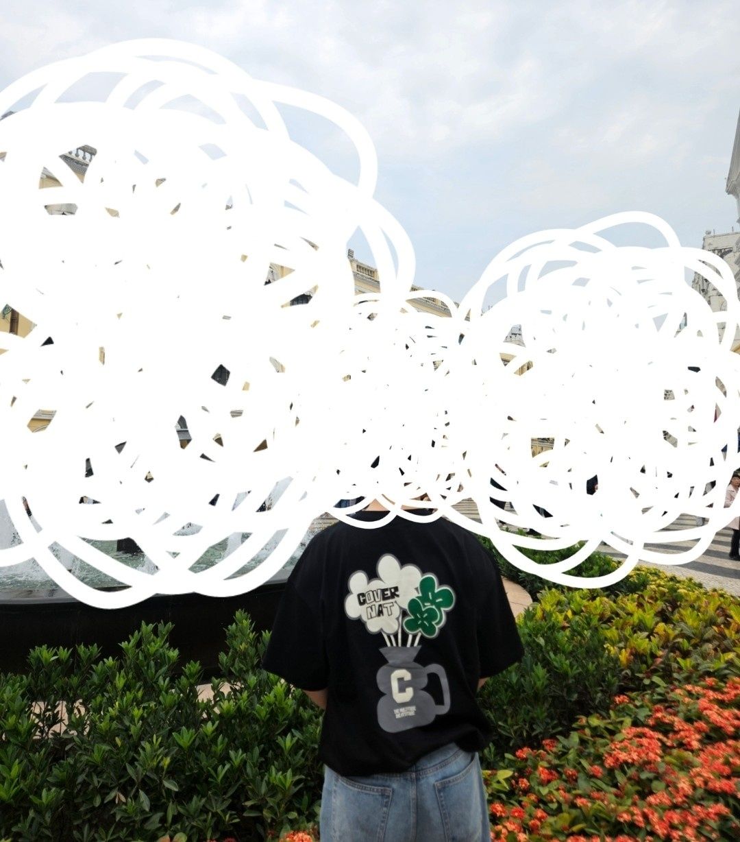 COVERNAT■Flower base T-shirt■送料込 COVERNAT□Flower base T-shirt□送料込 (COVERNAT/Tシャツ