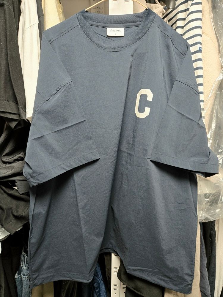 Tシャツ・カットソー COVERNAT College Tech Nylon T-Shirt Navy MUSINSA | COVERNAT College Tech Nylon T-shirt Navy