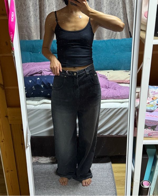 MUSINSA | GLOWNY GIRLFRIEND TANK TOP (BLACK)