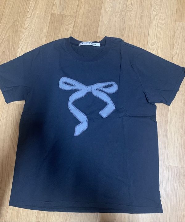 LARTIGENT☆L10 PATCH RIBBON T-SHIRT MUSINSA | LARTIGENT L10 PATCH RIBBON T-SHIRT(WHITE)