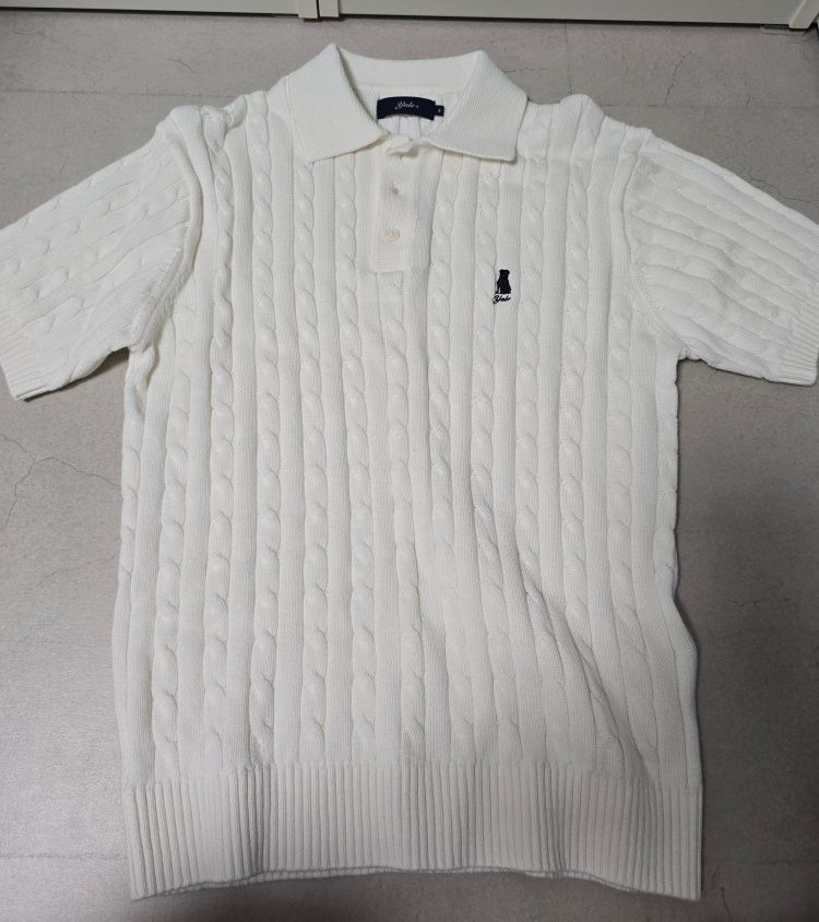 ☆YALE☆ COMFORT COOL POLO KNIT IVORY YEM1KT308AIV MUSINSA | YALE Heritage Dan Short Sleeve Polo Knit Ivory