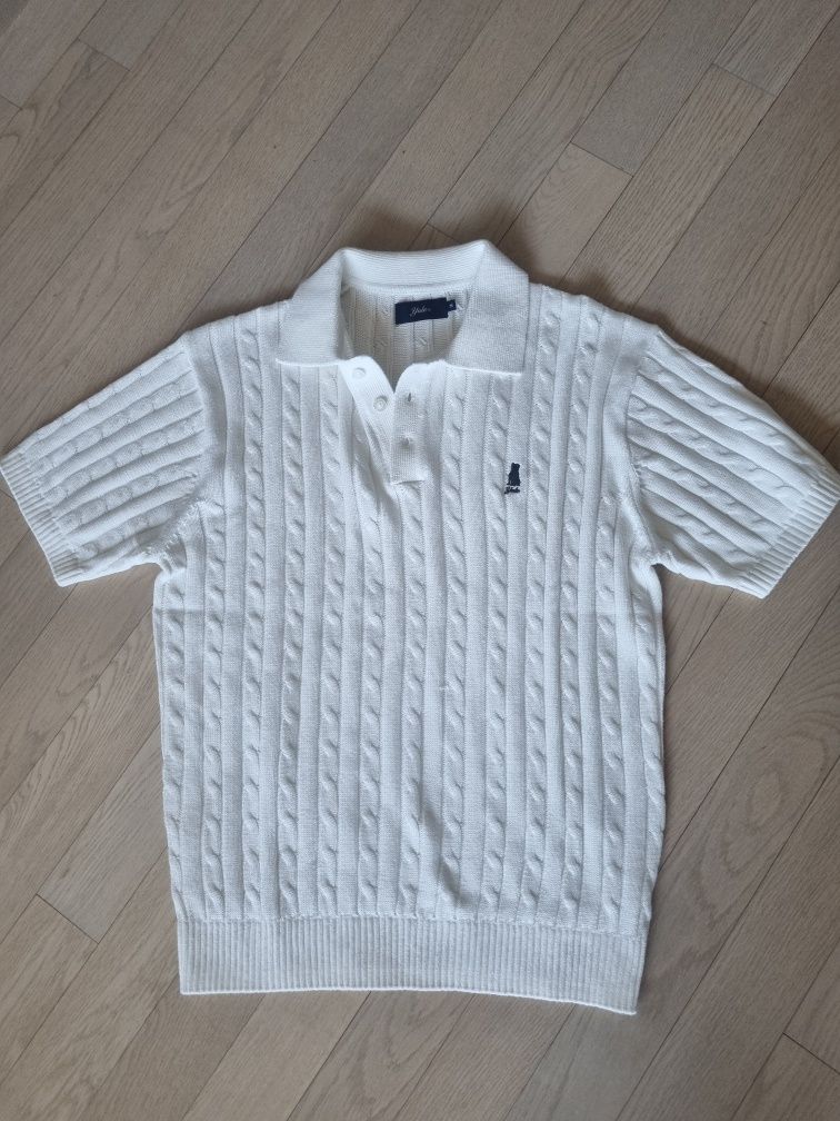 ☆YALE☆ COMFORT COOL POLO KNIT IVORY YEM1KT308AIV MUSINSA | YALE Heritage Dan Short Sleeve Polo Knit Ivory