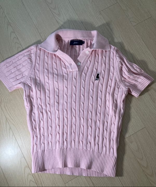 MUSINSA | YALE Women's Heritage Dan Cable Short Sleeve Polo