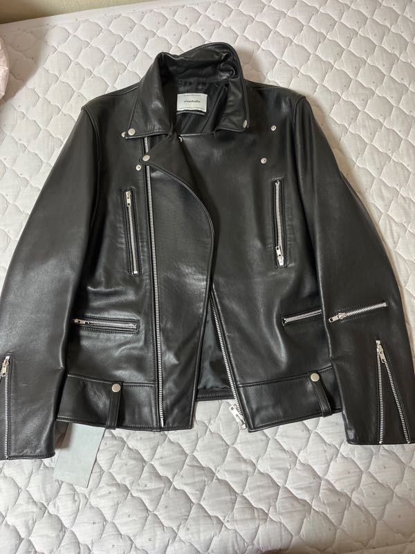 MUSINSA公式 | VIVASTUDIO TERRY RIDERS JACKET [BLACK]