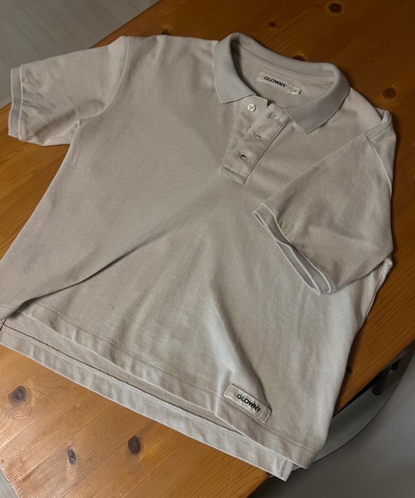 MUSINSA | GLOWNY HERITAGE POLO SHIRT (ECRU)