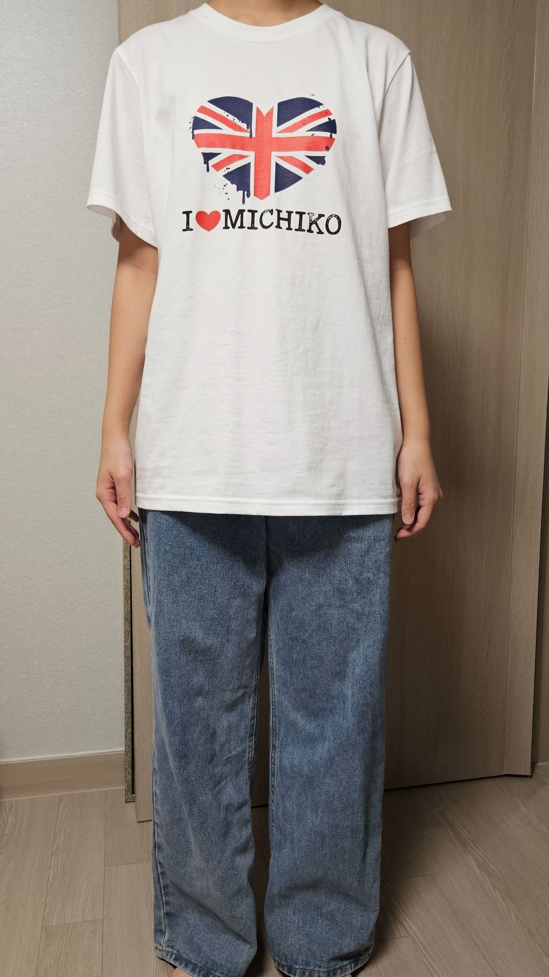 ＊韓国＊［MICHIKO LONDON］MELTING UNION JACK TOP 2C S,M MUSINSA | MICHIKO LONDON Melting Union Jack Top White_Relax Fit