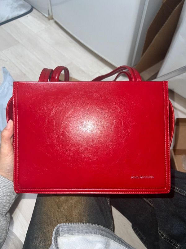 MUSINSA | AMES-WORLDWIDE SQUARE SHOULDER BAG RED (AM2ESUAB41A)