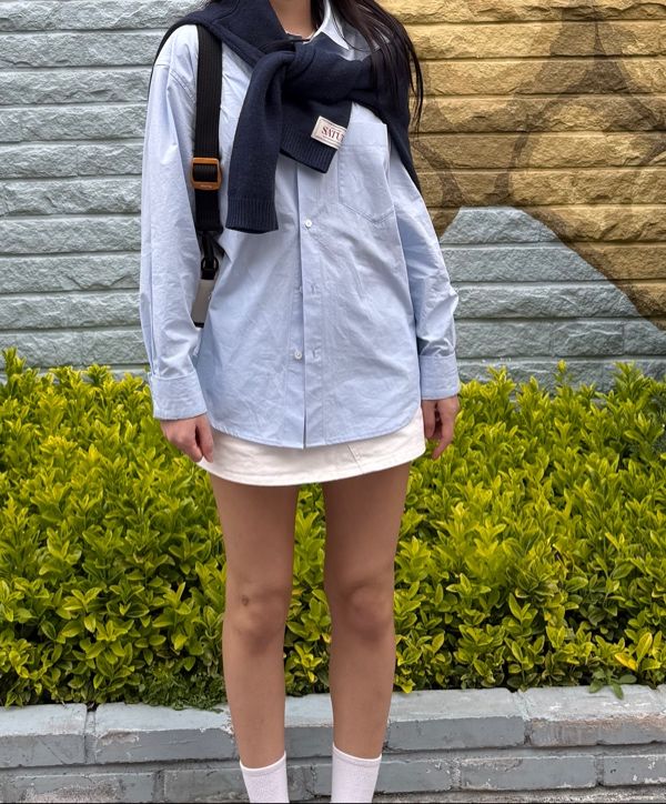 シャツ SATUR Basic Pocket Shirt Sky Blue SA251USH01SB MUSINSA | SATUR Basic Pocket Shirt Sky Blue