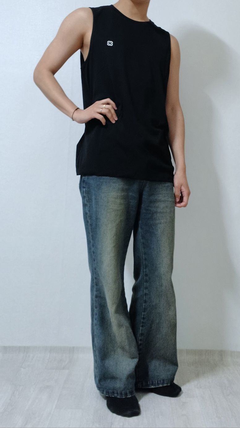 【SATUR】ALL DAY CREW NECK LAYERED SLEEVELESS TOP MUSINSA | SATUR All Day Crew Neck Layered Sleeveless Top Black