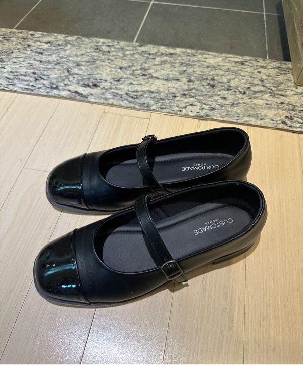MUSINSA | CUSTOMADE WOMAN 2.5 cm Two-Tone Mary Jane Flat