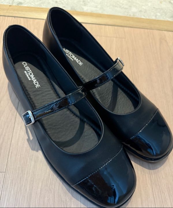 フラットシューズ ^custommade^ 25cm Two-tone Mary Jane Flat Irene CW0062BI MUSINSA | CUSTOMADE WOMAN 2.5 cm Two-Tone Mary Jane Flat