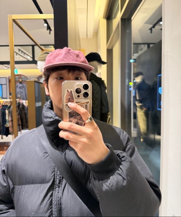 MUSINSA公式 | KIJUN Logo Camp Cap Wine