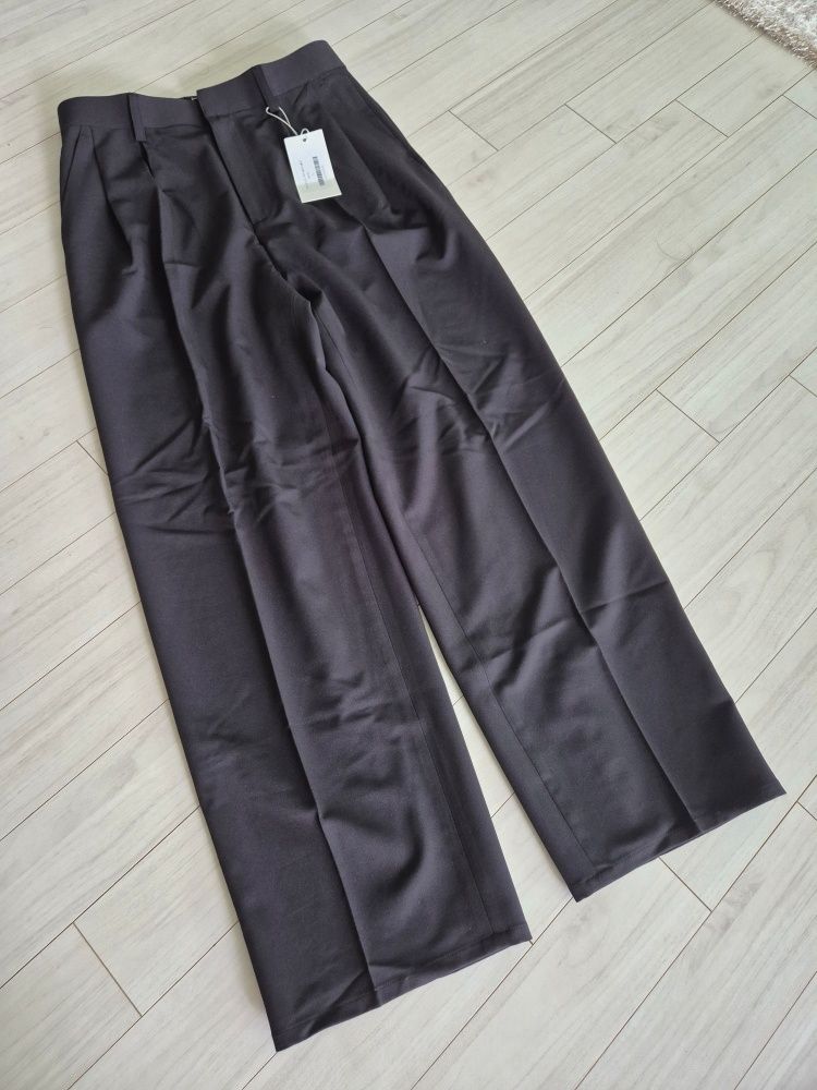 MUSINSA | NODE ARCHIVE Wide Tapered Two-Tuck Slacks (Black)