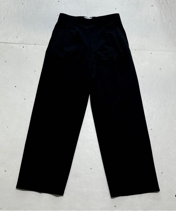 【新品未開封】RETØUCH 2Tuck Wide Slacks-black- 2Tuck Wide Slacks-black-
