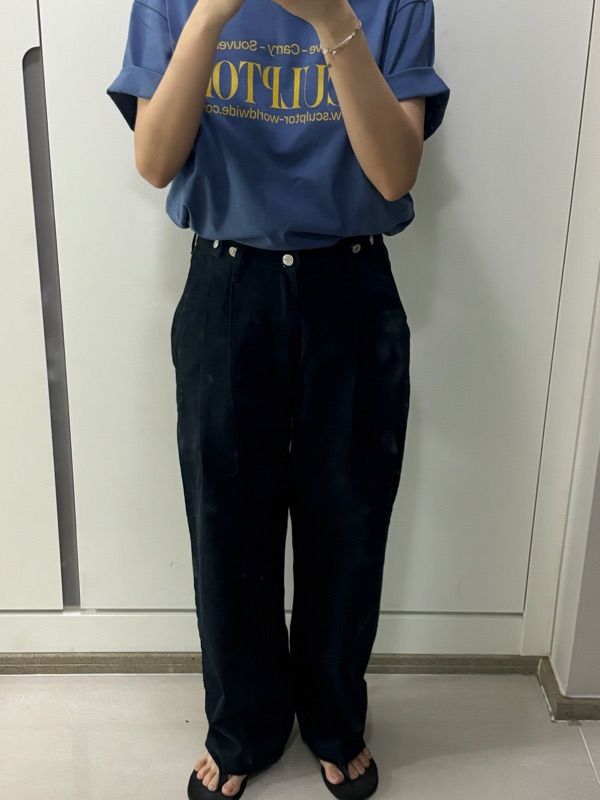 ★SCULPTOR★ Classic Logo Tee Vintage Navy SC24S294NA MUSINSA | SCULPTOR Classic Logo Tee Vintage Navy