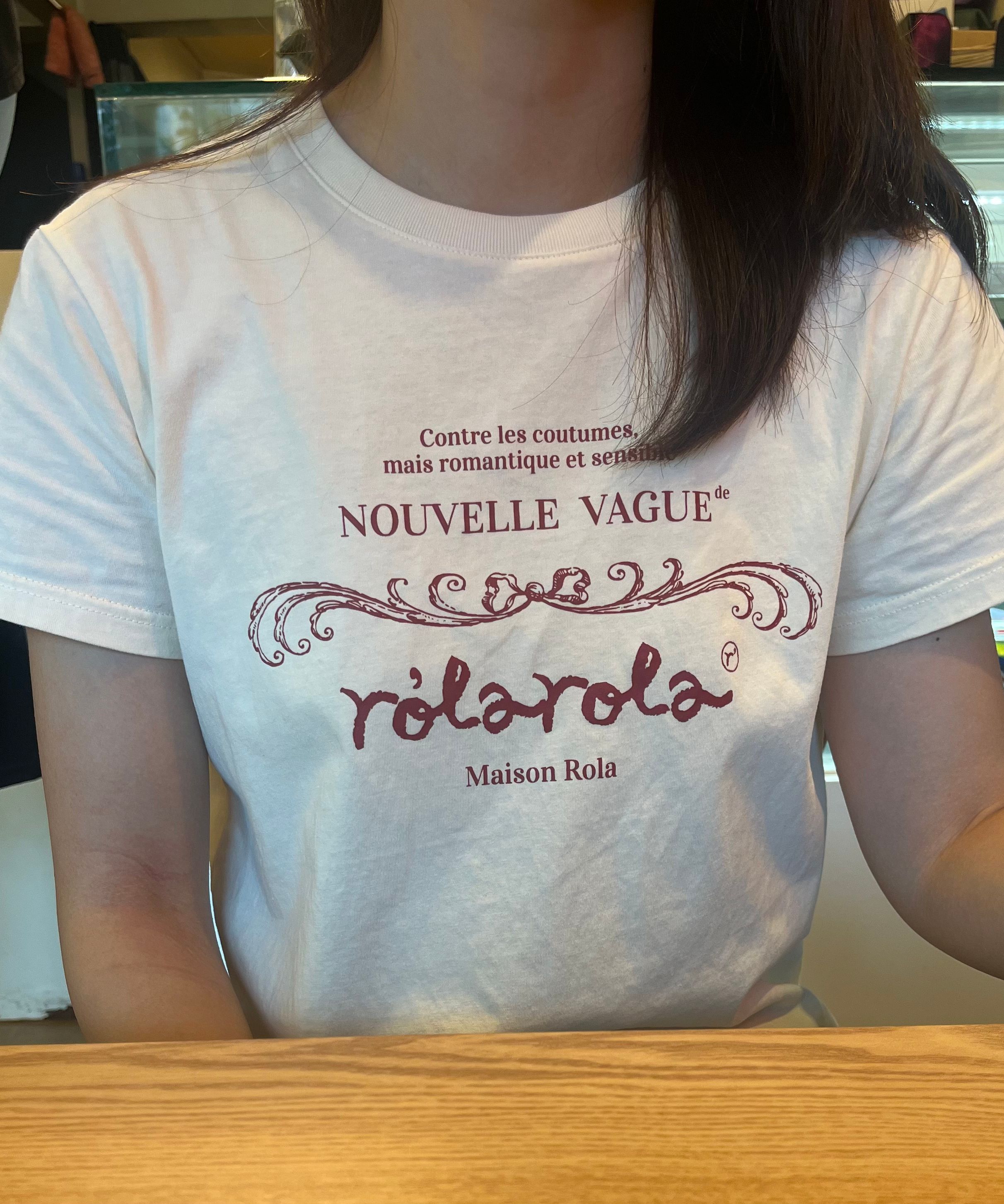 韓国 人気[ROLAROLA] VINTAGE NOUVELLE LOGO HALF T-SHIRT MUSINSA公式 | ROLAROLA VINTAGE NOUVELLE LOGO HALF T-SHIRT PINK