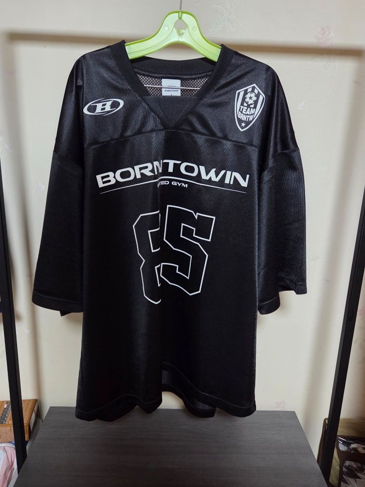 MUSINSA | BORN TO WIN 85 RUGBY JERSEY T-SHIRTS [BLACK]