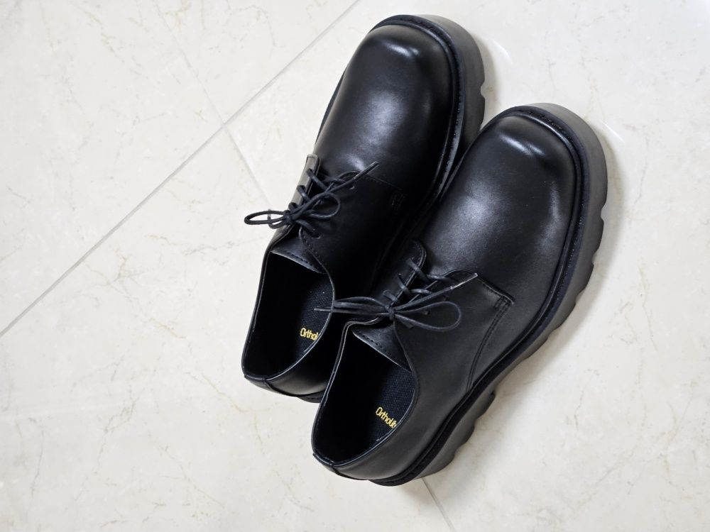 MUSINSA | ANALOGMOOD Volume Square Toe Derby Shoes (Black)