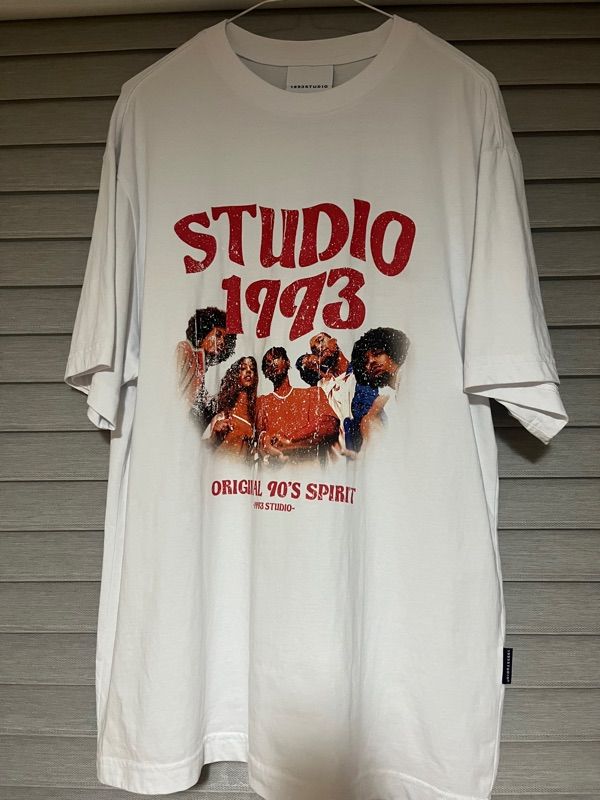 MUSINSA | 1993STUDIO Wave Studio Graphic T-Shirt_White