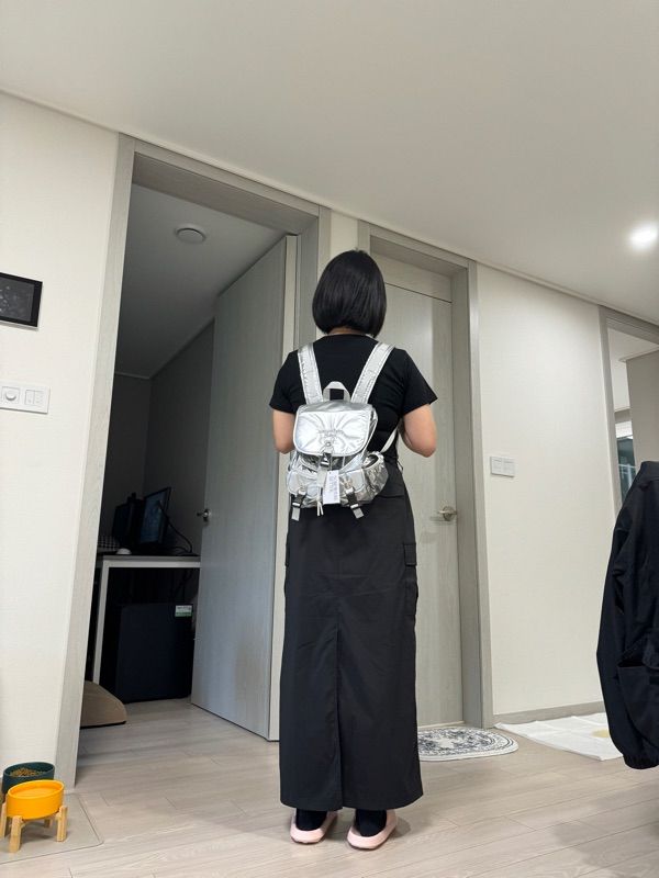 ★SOMEWHEREBUTTER★PP mini backpack★ MUSINSA | SOMEWHEREBUTTER PP mini backpack - silver