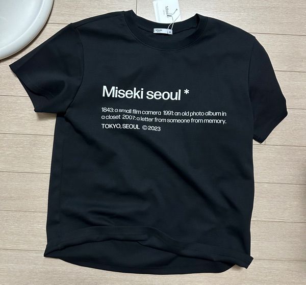 ◆MISEKI SEOUL◆ Basic short sleeves BLACK MSK252TS08BK MUSINSA公式 | MISEKI SEOUL Misekiseoul short sleeves BLACK
