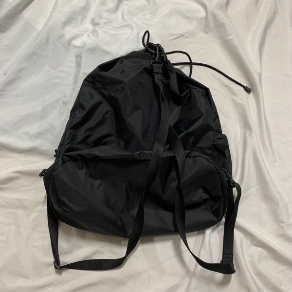 MUSINSA公式 | OPENING PROJECT Mesh Pocket String Bag - Black