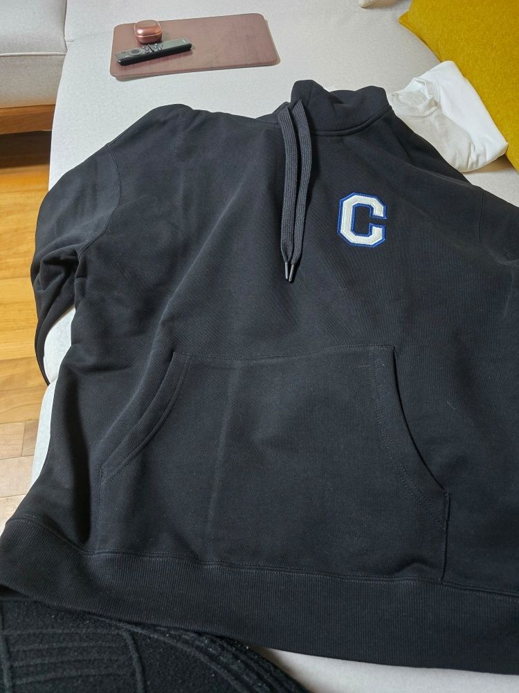 MUSINSA | COVERNAT C Logo Hoodie Black