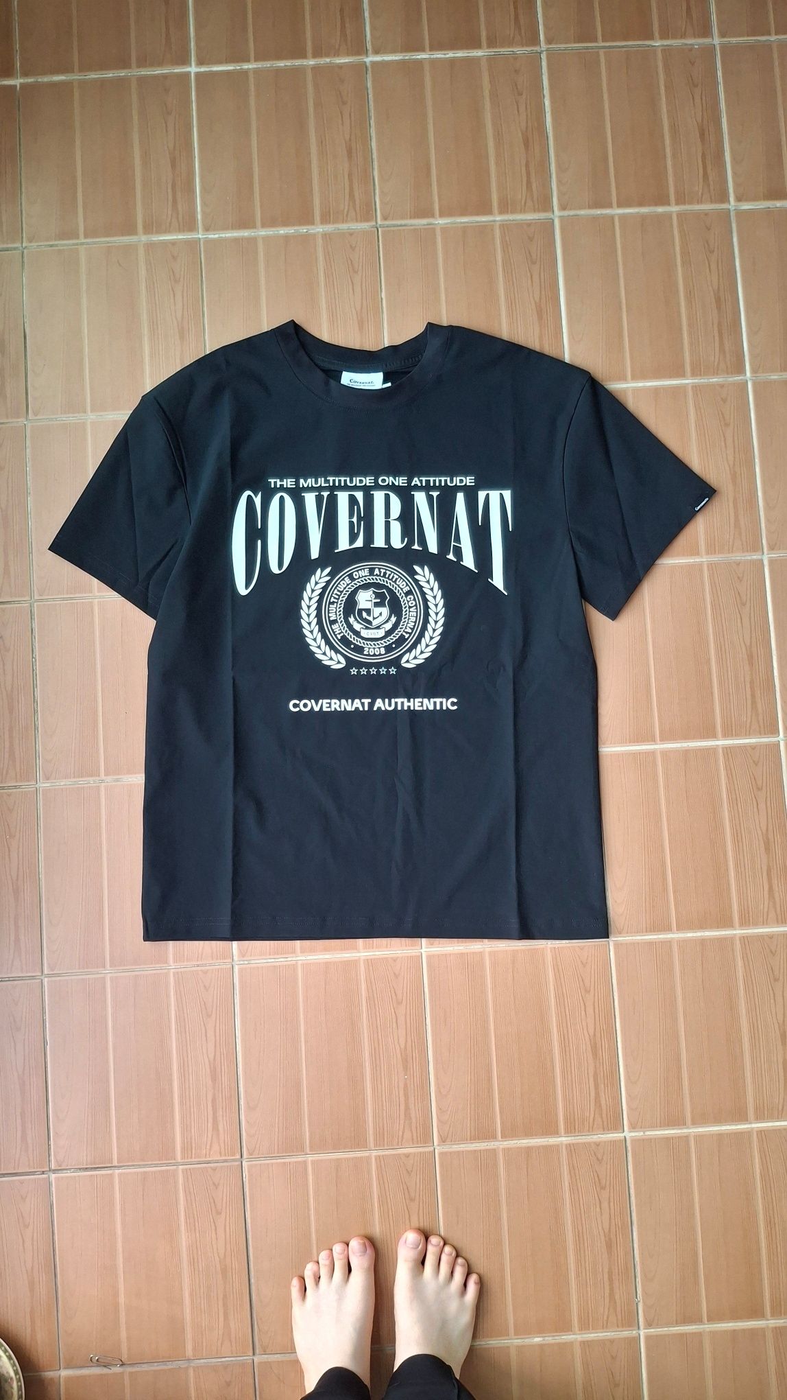 Tシャツ・カットソー COVERNAT CoverNatXWrangler Motorcycle Pigment T-Shirt Grey Mens Toronto Raptors Embroidered Graphic T-Shirt – West49
