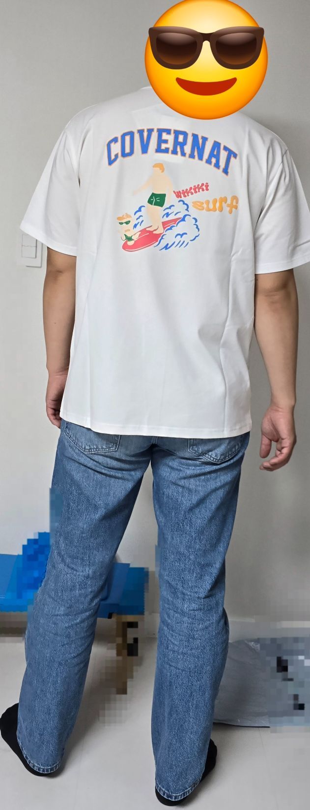 MUSINSA | COVERNAT Surfer Collie T-shirt Light Yellow