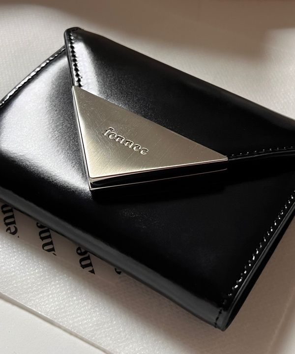 【fennec】LACQUER TRIANGLE WALLET Designer fashion, Seoul-fully created | W Concept