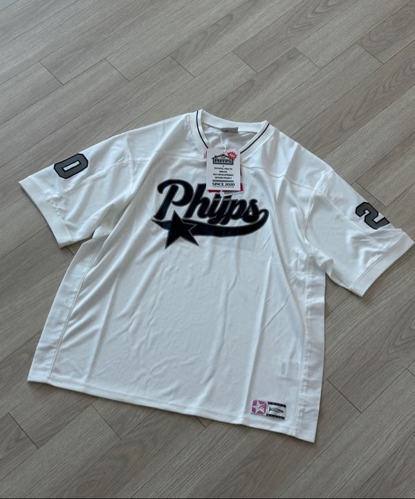 ◆24SS PHYPS STAR TAIL MESH JERSEY/3色◆ MUSINSA | PHYPS Startail Mesh Jersey Short Sleeve T-Shirt_White
