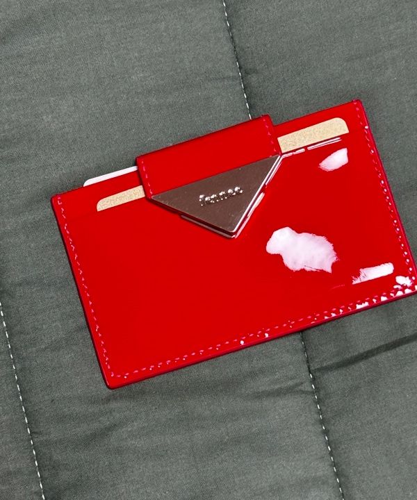 MUSINSA | fennec TRIANGLE BRIDGE CARD HOLDER - TIN SILVER