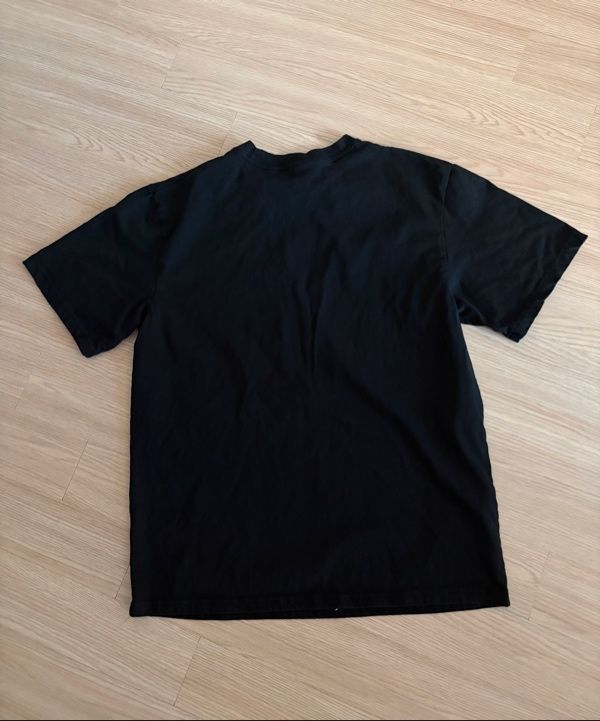 MUSINSA | GRISH Signature Blur Logo T-Shirt Black