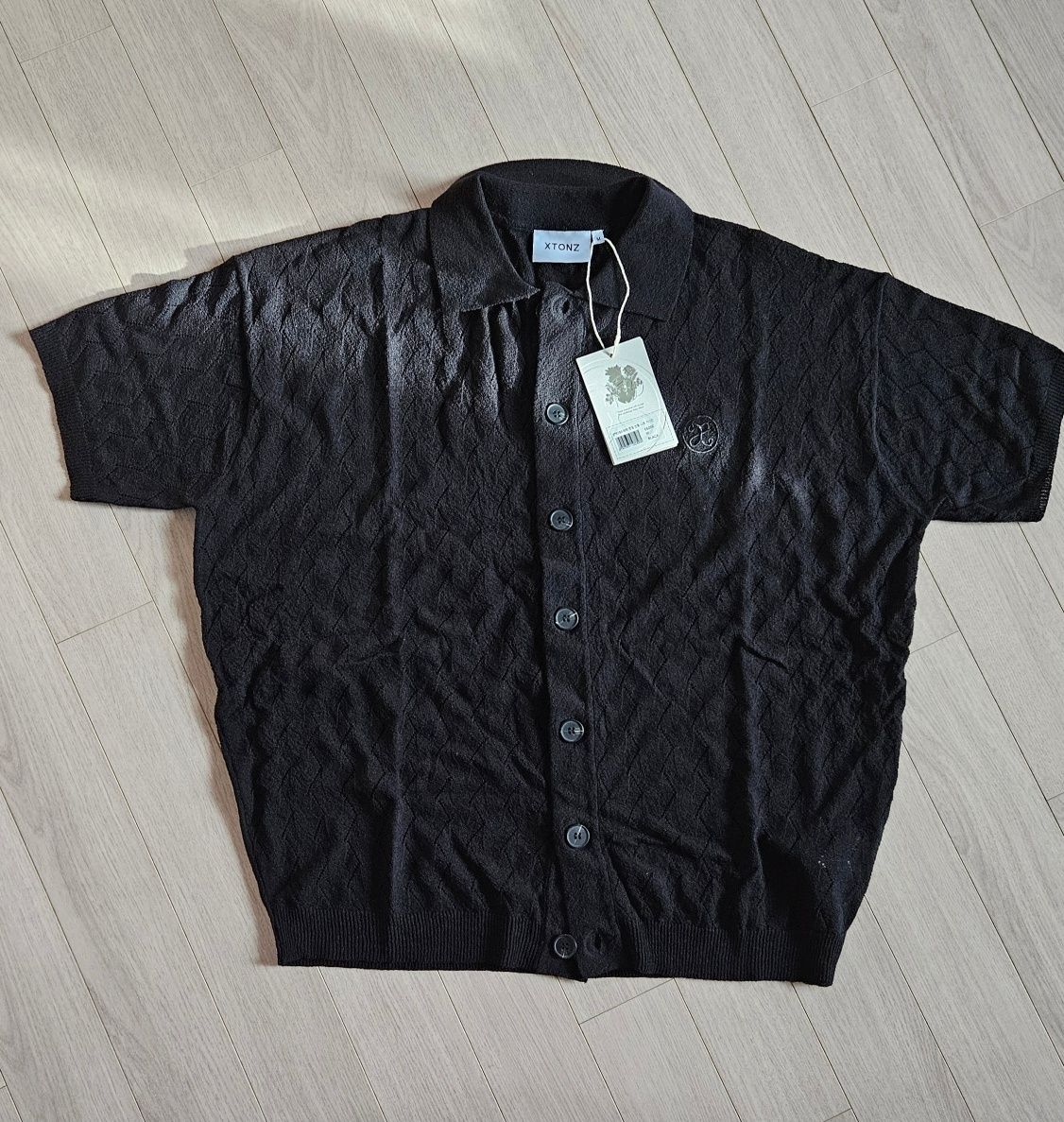 アウターその他 XTONZ XTK103 Leta punching short sleeve knit cardigan LIGHT MUSINSA | XTONZ XTK103 Leta Punching Short-Sleeved Knit