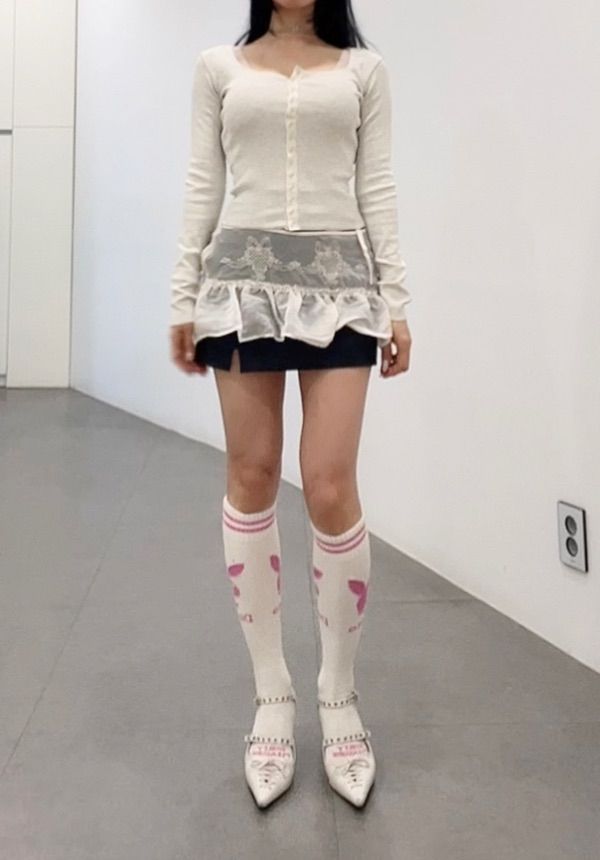 【SCULPTOR】Peekaboo Micro Sheer Skirt Raw Ivory MUSINSA | SCULPTOR Peekaboo Micro Sheer Skirt Raw Ivory
