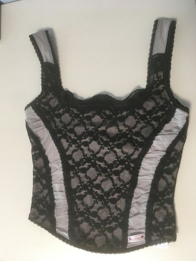 MUSINSA | SCULPTOR Team Mary Corset Top Black/Blush