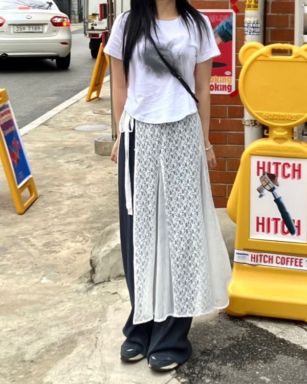 MUSINSA | FLAREUP Vanish Tie Scarf T-Shirt (FL-114_White)