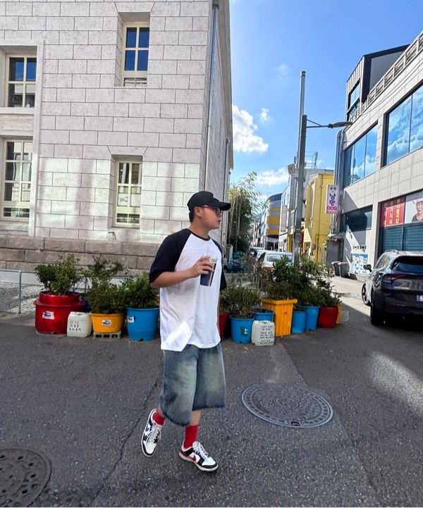 [WKNDRS] LOGO REGLAN T-SHIRT ★Tシャツ MUSINSA公式 | WKNDRS LOGO REGLAN T-SHIRT (RED)