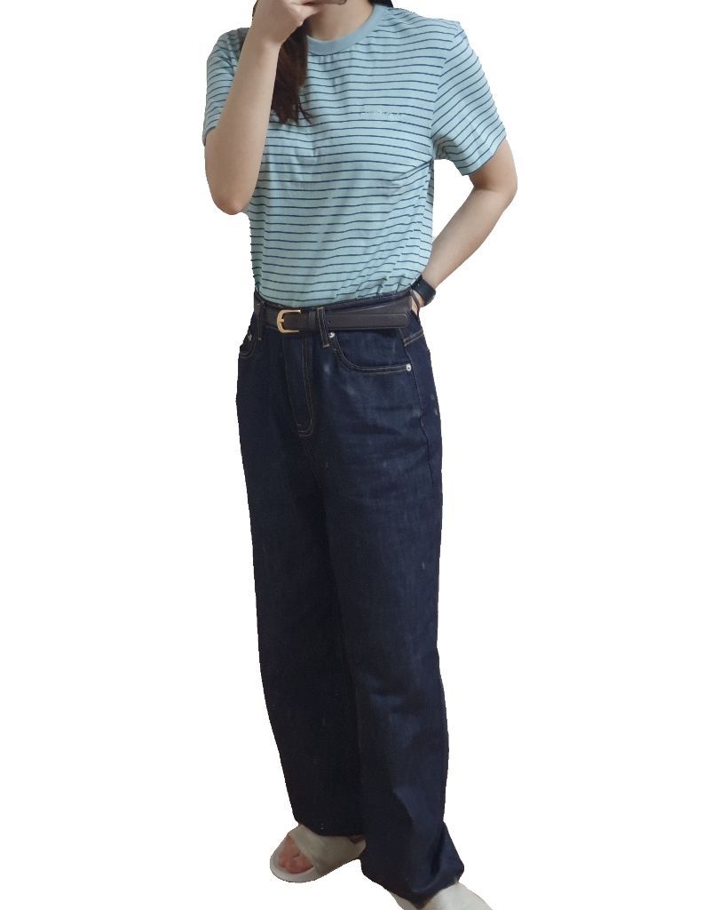MUSINSA | DUNST FOR WOMEN ESSENTIAL STRIPE LOGO T