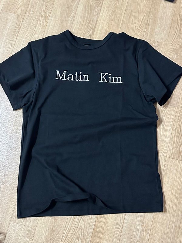 MUSINSA | MATIN KIM LOGO TOP IN BLACK