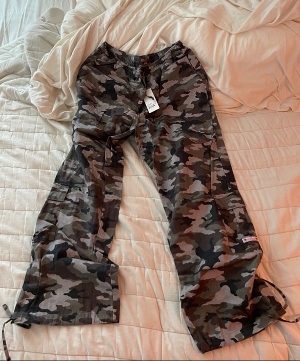MUSINSA公式 | SCULPTOR Camo Linen Cargo Jogger Pants Forest