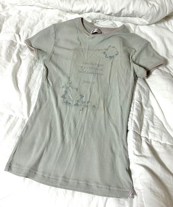MUSINSA | SCULPTOR Rose Ringer Tee Raw