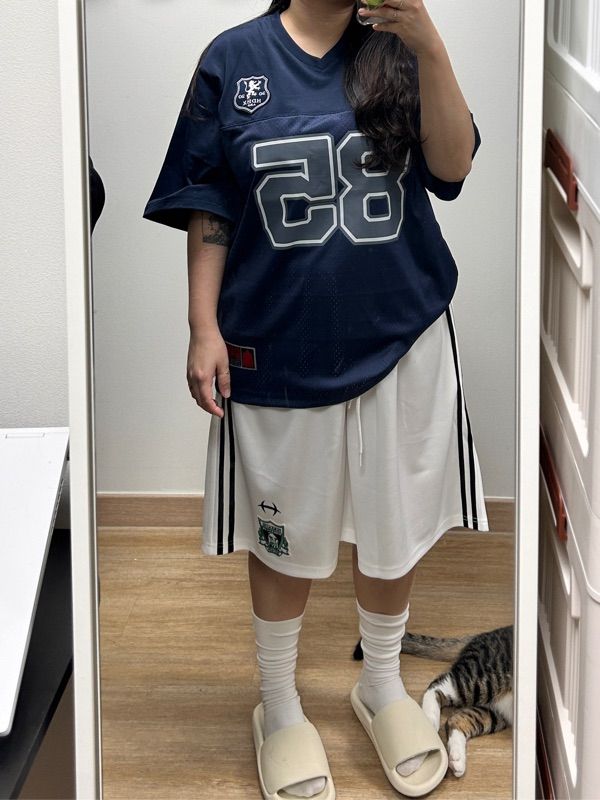 ★ codegraphy★ Rugby Mesh Jersey Short Sleeve T-ShirtNavy codegraphy（コードグラフィー）の「Rugby Mesh Jersey SHORT